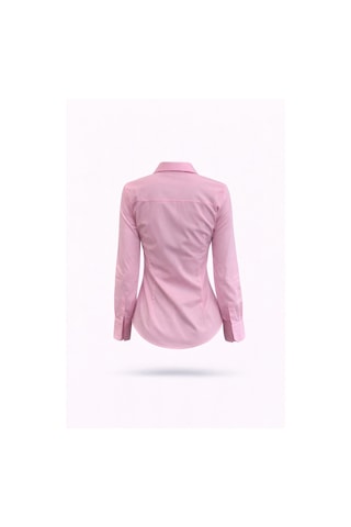 5in1Canpolat Pembe Pens Detaylı Slim Fit Gömlek 018