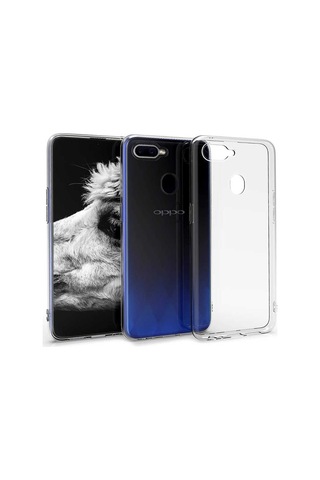 Oppo Ax7 Kılıf Zore Süper Silikon Kapak Renksiz