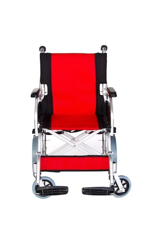 Ky863laj-a12 Alüminyum Transfer Özellikli Tekerlekli Sandalye Kırmızı-siyah