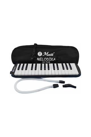 Melodika 32 Tuş Siyah Masis Bez Çantalı