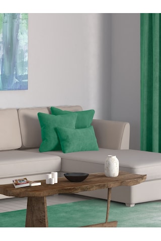 Br Perle Home Daily Series Zümrüt Yeşili Rengi Kırlent Yastık Kılıfı Zümrüt Yeşili