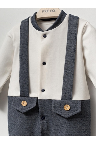 Moi Noi Baby Moi Noi Denim Tulum - Ekru