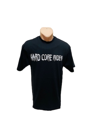 Siyah Hard Core Oversize Erkek Tişört Siyah