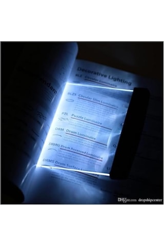 Led Kitap Okuma Lambası Sayfa Arasına Giren Şeffaf Pleksi Işık, Göz Yormayan Eşit Aydınlatma, Sessiz Ve Taşınabilir Kitap Okuma Işığı, Kalem Pil İle Çalışır Pilsiz Gönderilir Enerji Sınıfı A+ 10 Parça Siyah