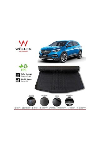 Opel Grandland X Bagaj Havuzu 2017 2022 3D Wöller Ultraflex Alt Bagaj Rafı