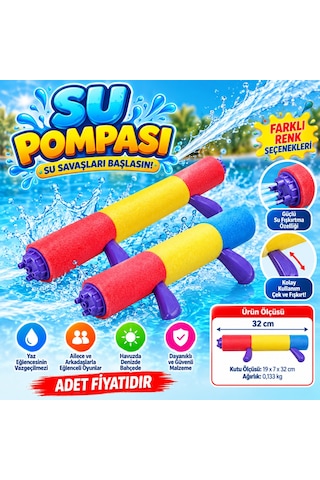 Su Pompası 32 Cm - Mavi -  Kırmızı Adet