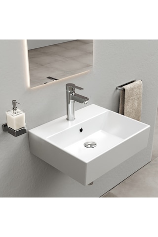 Nuss Safir Lavabo Bataryası- Krom Krom