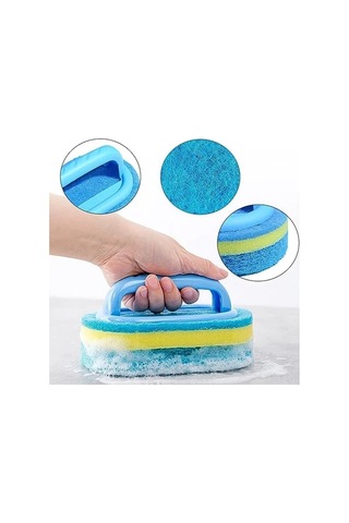 Ergonomik Saplı 2 Adet Temizlik Fırçası Seti Açık Ahşap