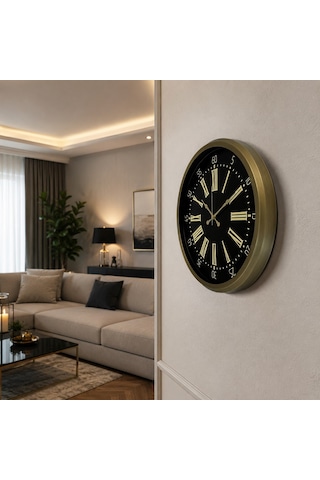 Antique Legacy Eskitme 52 Cm Duvar Saati Renkli