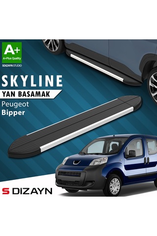S-dizayn Peugeot Bipper Skyline Aluminyum Yan Basamak 173 Cm 2007-2017 A+ Kalite