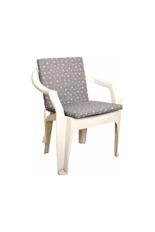 Sandalye Minderi İç Ve Dış Mekan Sırtlıklı Minder 40x40x4cm Gri