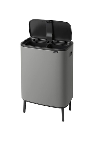 Brabantia Çöp Kutusu Bo Touch Bin Kapak 30+30 Lt Beton Gri 130663 Gri