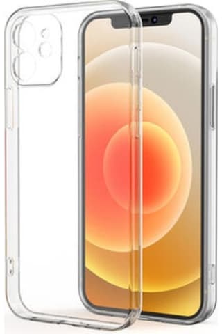 Apple Uyumlu iPhone 12 Kamera Korumalı 3D Şeffaf Silikon Kılıf