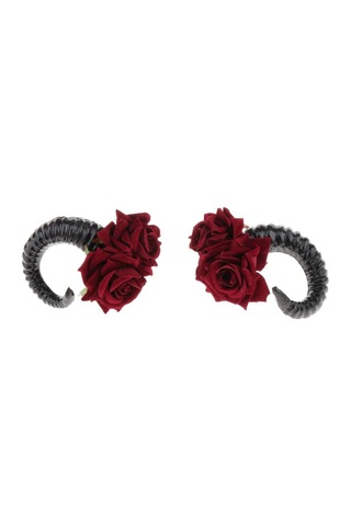 Homyl Ram Boynuzları Cosplay Kafa Bandı Koyun Keçi Yunan Siyah