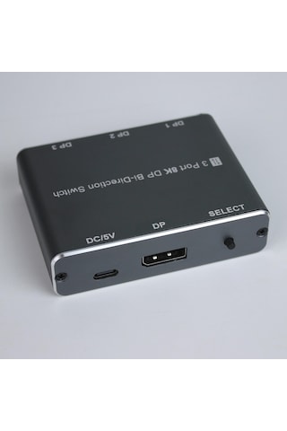 Cr60 3 Port 8k Displayport Bi-directional Switch 8k 60hz / 4k 144hz / 1080p Çift Yönlü Dp Anahtarlayıcı Ve Ayırıcı