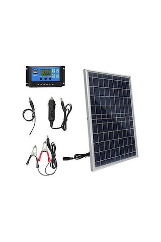 Pazly 10w Polikristal Güneş Paneli Seti: Kamp, Seyahat, Araç Ve Acil Durum İçin Şarj Kontrol Cihazlı Taşınabilir Güç Kaynağı
