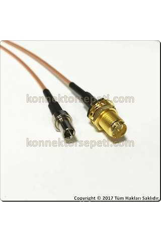 Wireless Pigtail Anten Kablosu 15Cm Rpsma Dişi-Ts9 Erkek A+