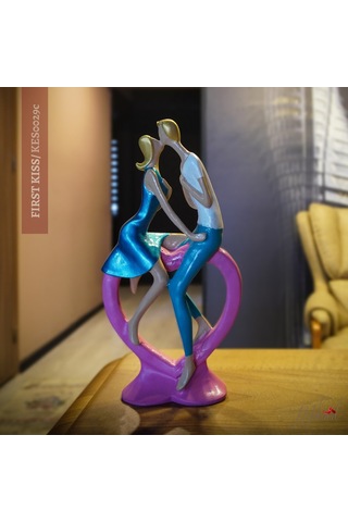 Sevgililer Günü Biblosu: Öpüşen Aşıklar Dekoratif Obje Ev & Ofi