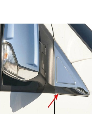 Mercedes Sprinter W907 Uyumlu 2018 Ve Üzeri Krom Kelebek Cam Nikelajı 2 Parça Paslanmaz Çelik