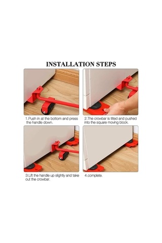 Flybuy Zahmetsiz Ağır Mobilya Taşıma Kiti, 150kg Kaldırma, Kolay Taşıma, Kaldırma Çubuğu Ve Tekerlekler -