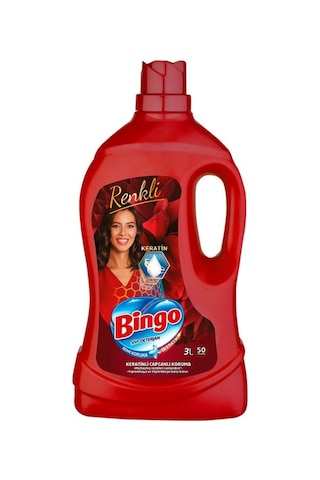 Bingo Renkliler İçin Sıvı Deterjan 50 Yıkama 3 L Bingo Renkliler İçin Sıvı Deterjan 50 Yıkama 3 L