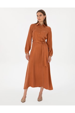 Pierre Cardin Kadın Tarçın Elbise Dokuma 50313239-vr191 Tarçın