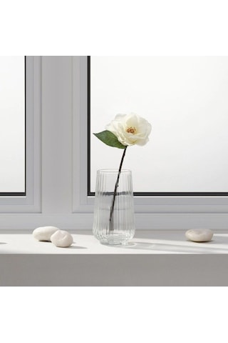 Ikea Smycka Yapay Kamelya Dalı 28 Cm Yeşil Bej Beyaz Bej - Beyaz