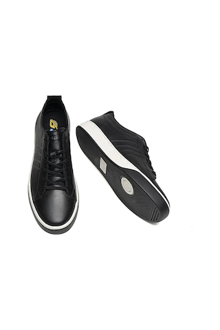 Greyder 13292 Siyah Hakiki Deri Erkek Sneaker Siyah