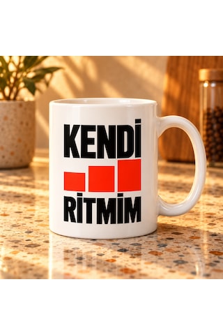 Ventra Kendi Ritmim Tasarımlı Porselen Kupa - Model 688 Ventra