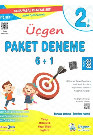 Üçgen 2.sınıf Beceri Temelli İlkokul Yolculuğu Seti+paket Deneme 6+1-2024