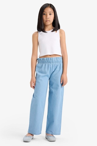 Defacto Kız Çocuk Wide Leg Jean Pantolon E6689a825smnm39 Mavi