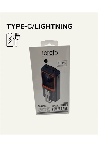 20.000 Mah Powerbank 22.5w Hızlı Şarj Çok Kablolu Dijital Göstergeli Diğer 48663054