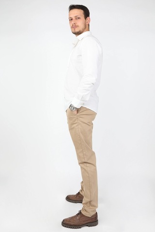 Erkek Fleto Cep Gabardin Pantolon Bej