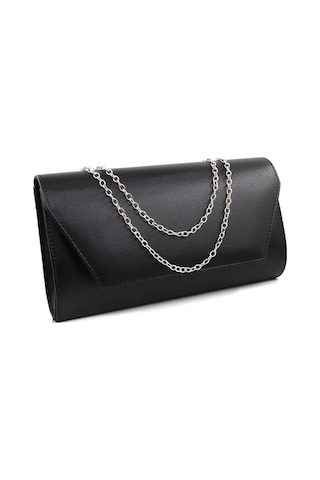 Keeba Siyah Abiye Çanta. Siyah Kadın Abiye Çanta. Abiye Siyah Kumaş Davet Gece Portföy Clutch Çanta
