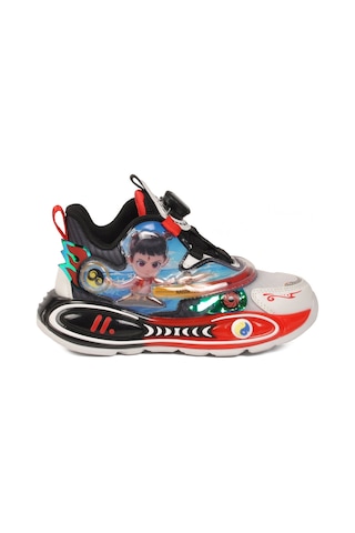 Siyah Geniş Kalıp Işıklı Unisex Çocuk Spor Ayakkabı 400 P