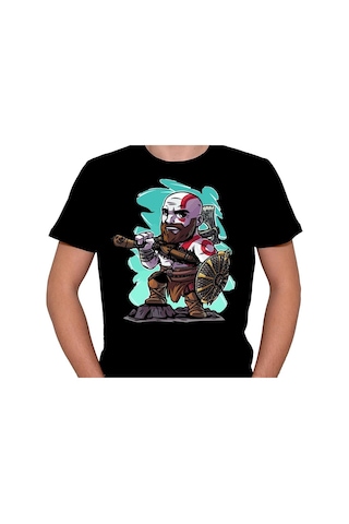 God Of War Kratos Kalkan Balta Game Tişört Unisex T-shirt 001