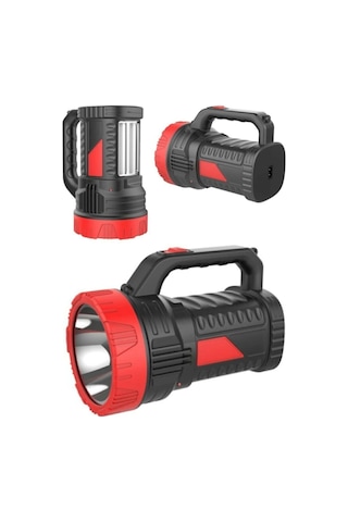 Silver Projektör 15w Led Şarjlı El Feneri Ve X2 Tüp 26smd Led Çift Yönlü - 9009613805331ynt Çok Renkli