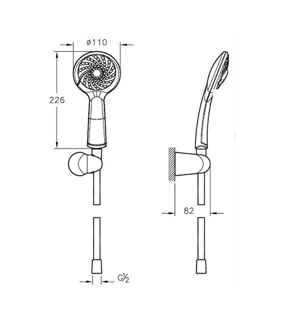 Artema Samba 3f El Duşu Takımı Krom