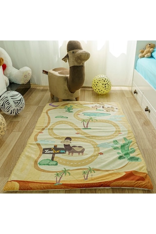 Zooturak Peluş Çocuk Matı Deve Eljamal 100cm x 150cm