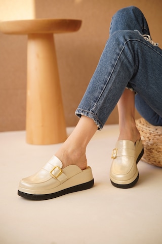 Kadın Dolgu Topuk Tokalı Comfort Terlik Libby 001