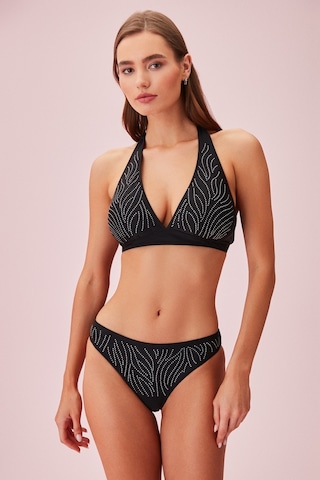 Suwen Taşlı Bikini Alt Sb24530s012 Siyah