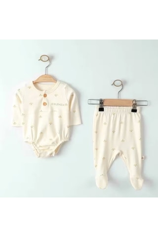 Eslenza Baby Zıbın Takım 0002 Bej Bej