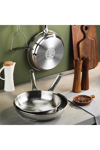 Aryıldız Pro Steel Çelik Tava 28 Cm Çok Renkli