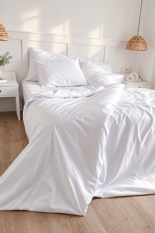 San Marino Serisi %100 Pamuk Saten 2 Adet Otel Yastık Kılıfı 50x70cm Beyaz