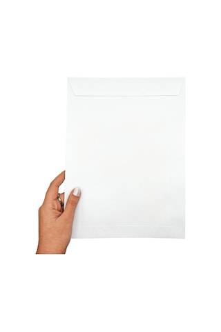 Zarf A4 Boyutunda Beyaz Torba Zarf 24 x 32 CM - 50 Adet