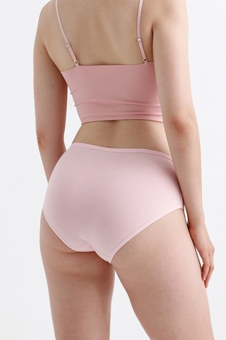 Meine Liebe Unterwäsche Pamuklu 7'li Paket Yüksek Bel Toparlayıcı Etkili Bato Külot Pembe