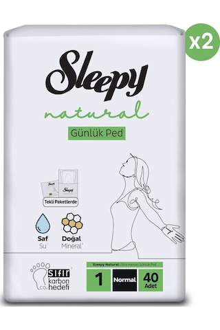 Sleepy Natural Ultra Hassas Günlük Ped Normal 80 Adet
