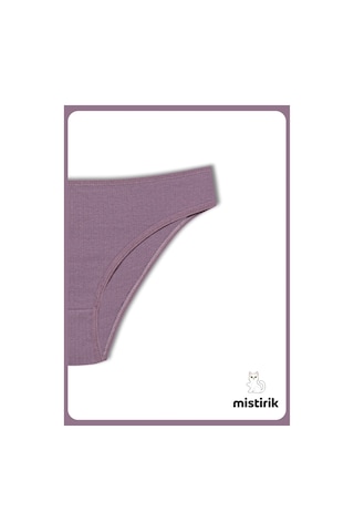 Mistirik Taranto Model Fitilli Pamuklu Slip Esnek Komforlu Hava Alan Külot Mor Renk