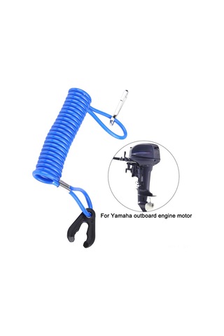 Konesam Yamaha Dış Motor İçin Acil Durdurma Kablosu - Mükemmel Dayanıklı Abs Plastik, Su Geçirmez, Kolay Kurulum Mavi Rope Diğer