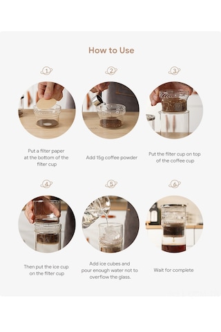 Qingmipy 300ml Cam Soğuk Demleme Kahve Makinesi - Buzlu Çay Ve Kahve İçin Pratik Filtreli Sürahi Diğer